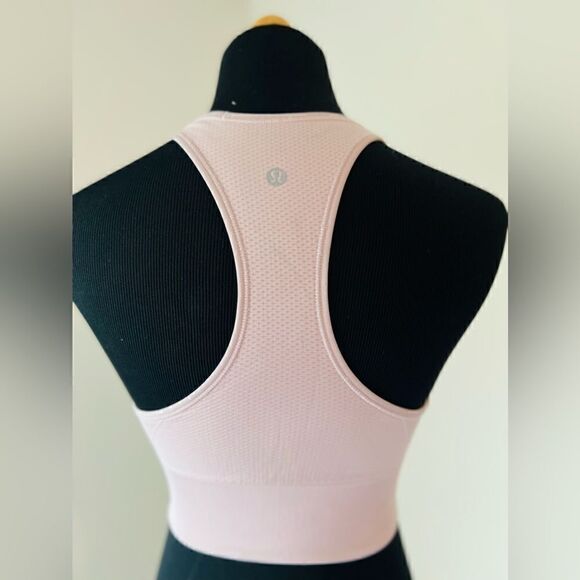 LULULEMON ATHLETICA Ebb To attain Sports Bra sz 4 Pink - Picture 7 of 7